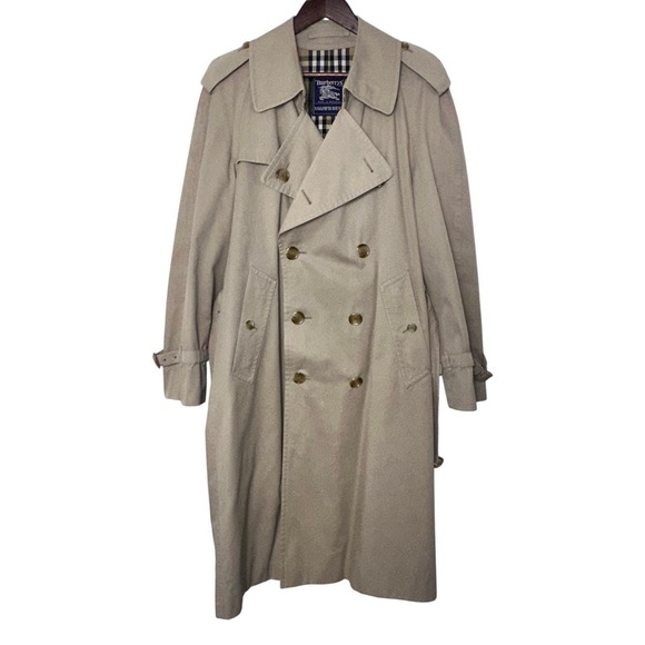 Burberrys Other - Burberrys Trench Coat 42 Long Khaki Good Vtg Nova Check Made in England‎ Classic
